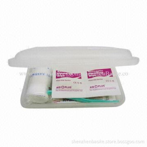 Mini pocket clear plastic first aid box